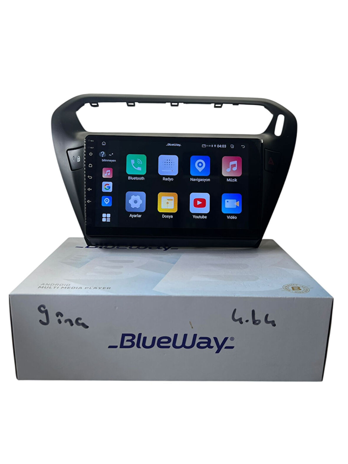 Pejo 301 -Citroen C-elyse (Siyah) BLUEWAY 4-64 PROFESYONEL OEM MULTİMEDİA