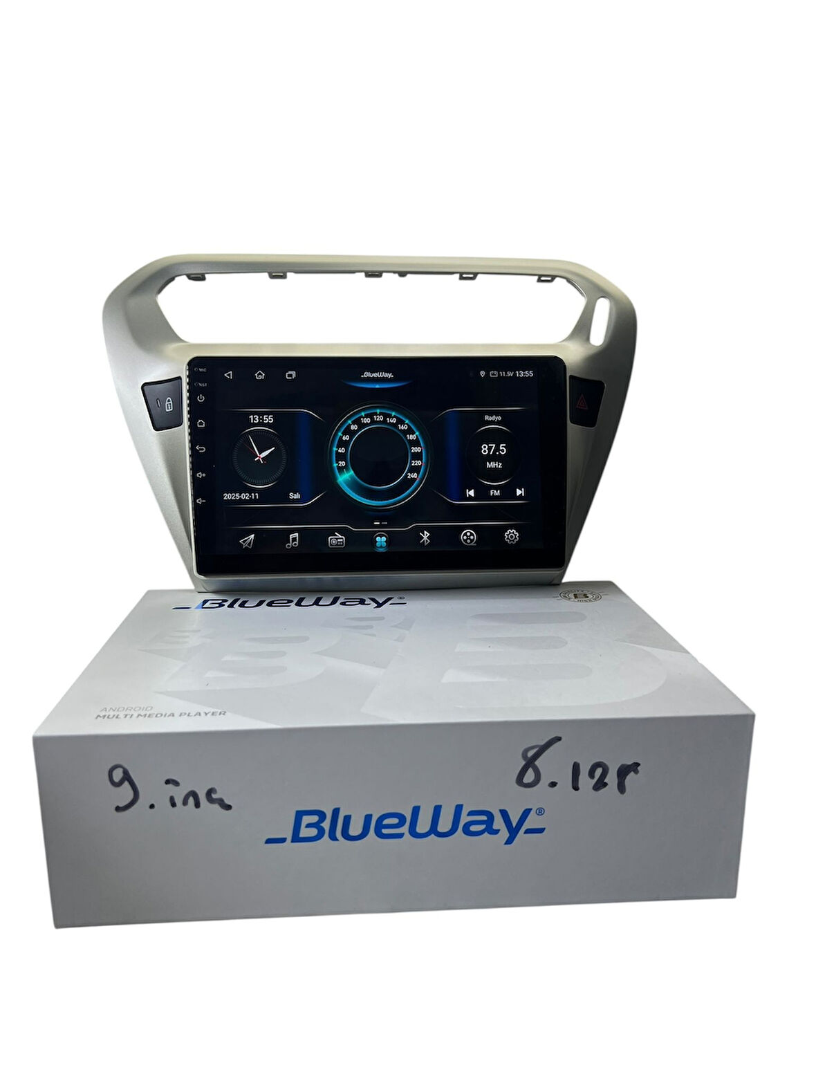 Pejo 301 Citroen C-elyse (Gri) BLUEWAY 8-128 TAM PROFESYONEL OEM MULTİMEDİA