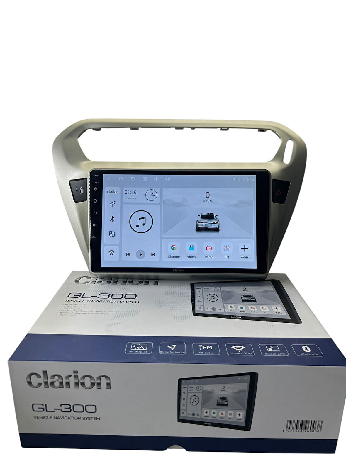 Pejo 301 Citroen C-elyse (Gri) CLARİON 4-64 TAM PROFESYONEL OEM MULTİMEDİA (ORJ)