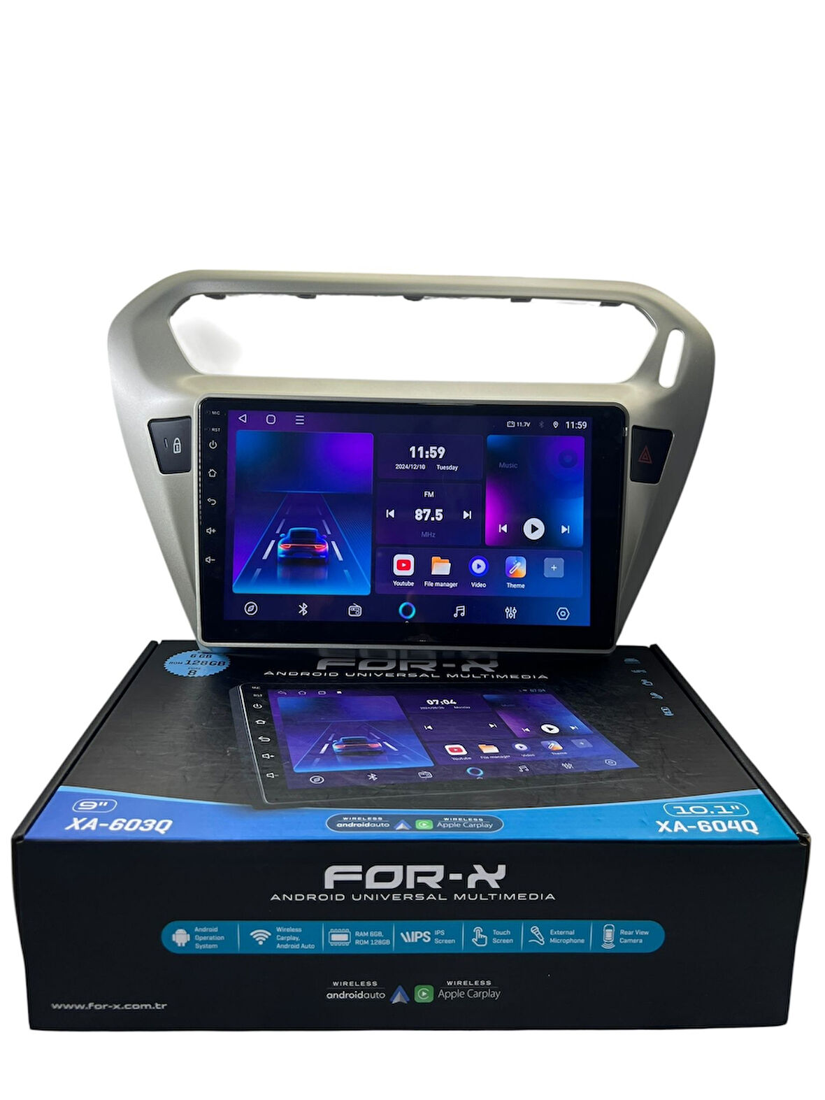 Pejo 301 Citroen C-elyse (Gri) FORX 6-128 TAM PROFESYONEL OEM MULTİMEDİA