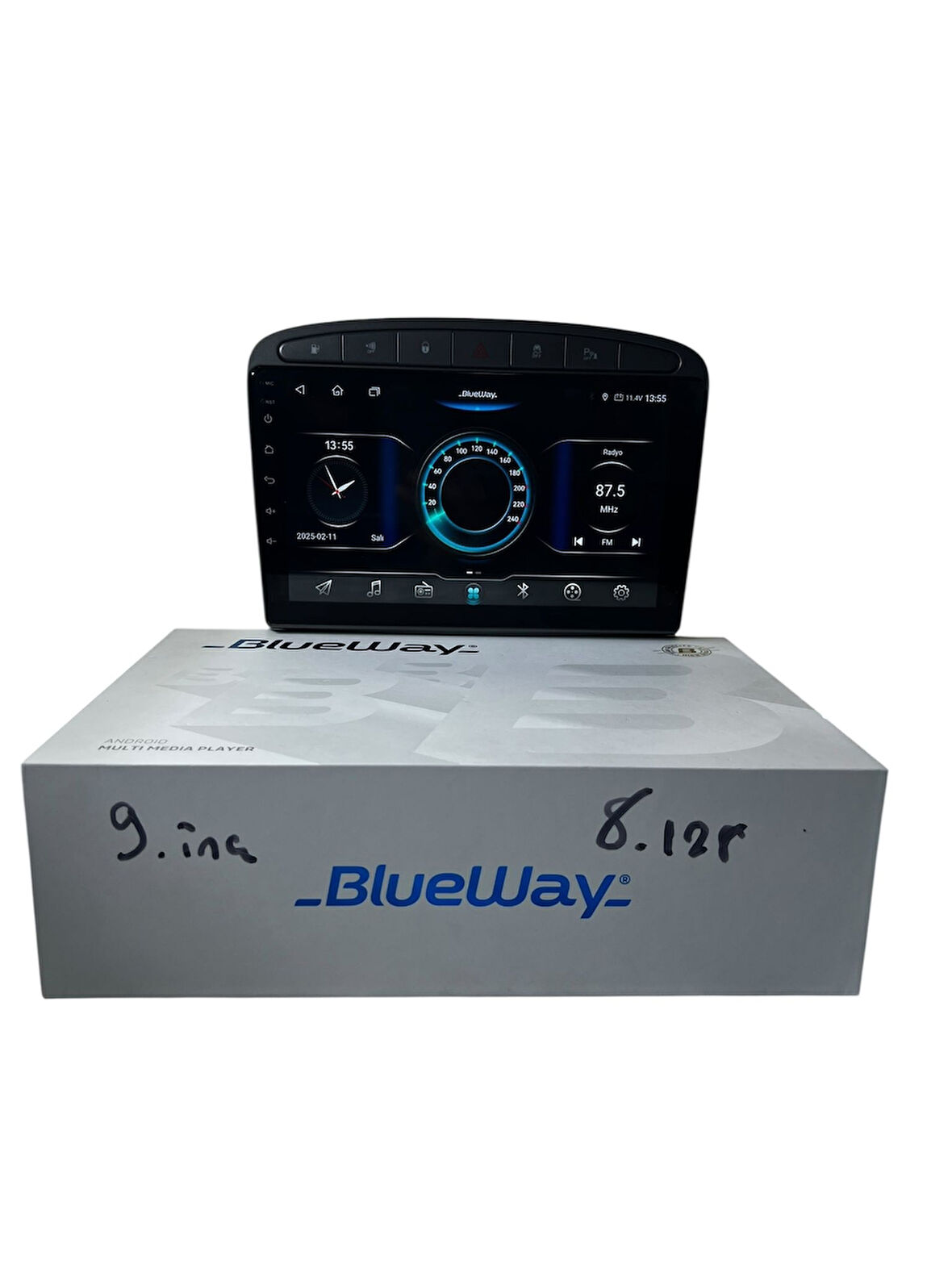 Peugeot 308 (Gri) BLUEWAY 8-128 TAM PROFESYONEL OEM MULTİMEDİA