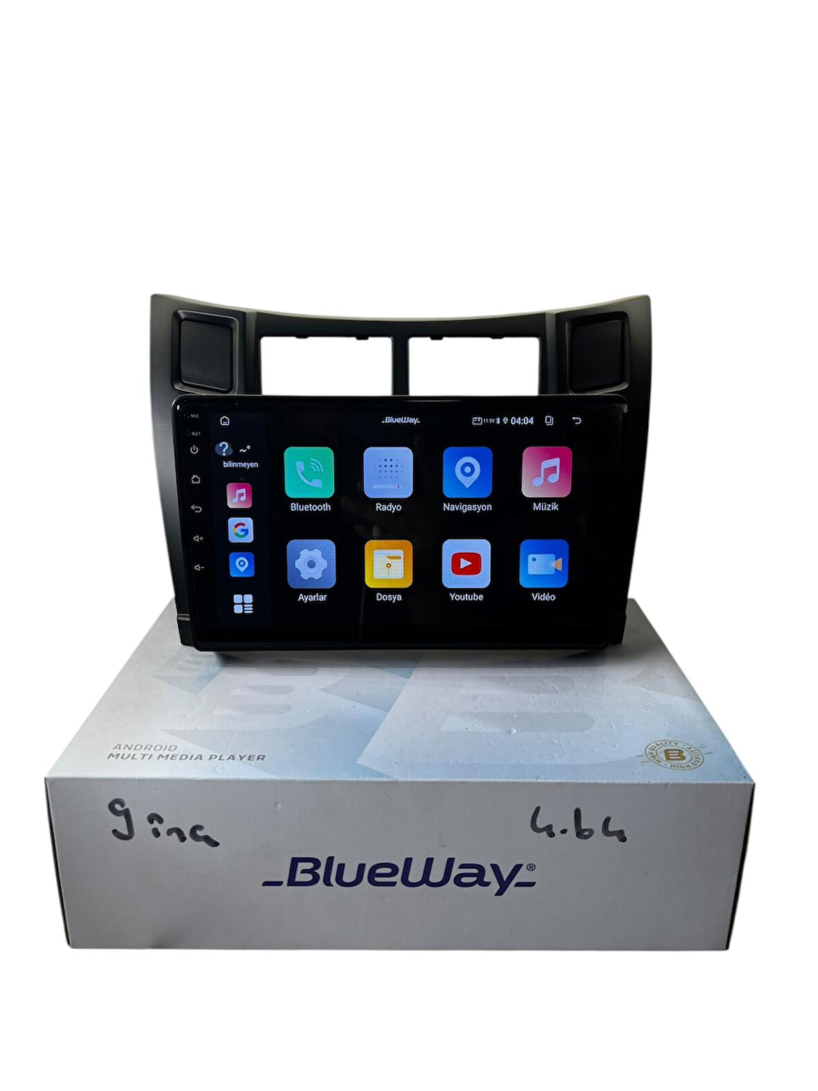 Toyota Yaris 2005-2009 BLUEWAY 4-64 PROFESYONEL OEM MULTİMEDİA