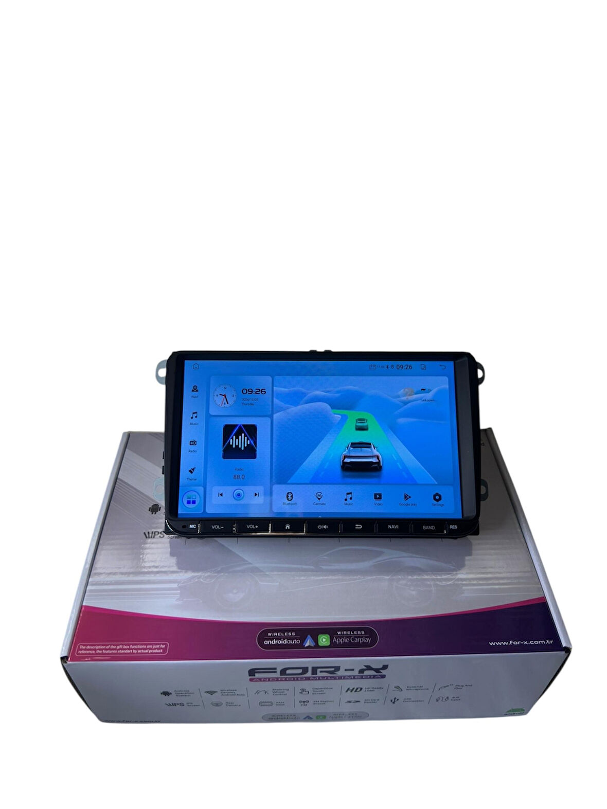 TÜM VOLKSWAGEN 2004-2013 Siyah For-X 4-64 9'' PROFESYONEL TAM OEM