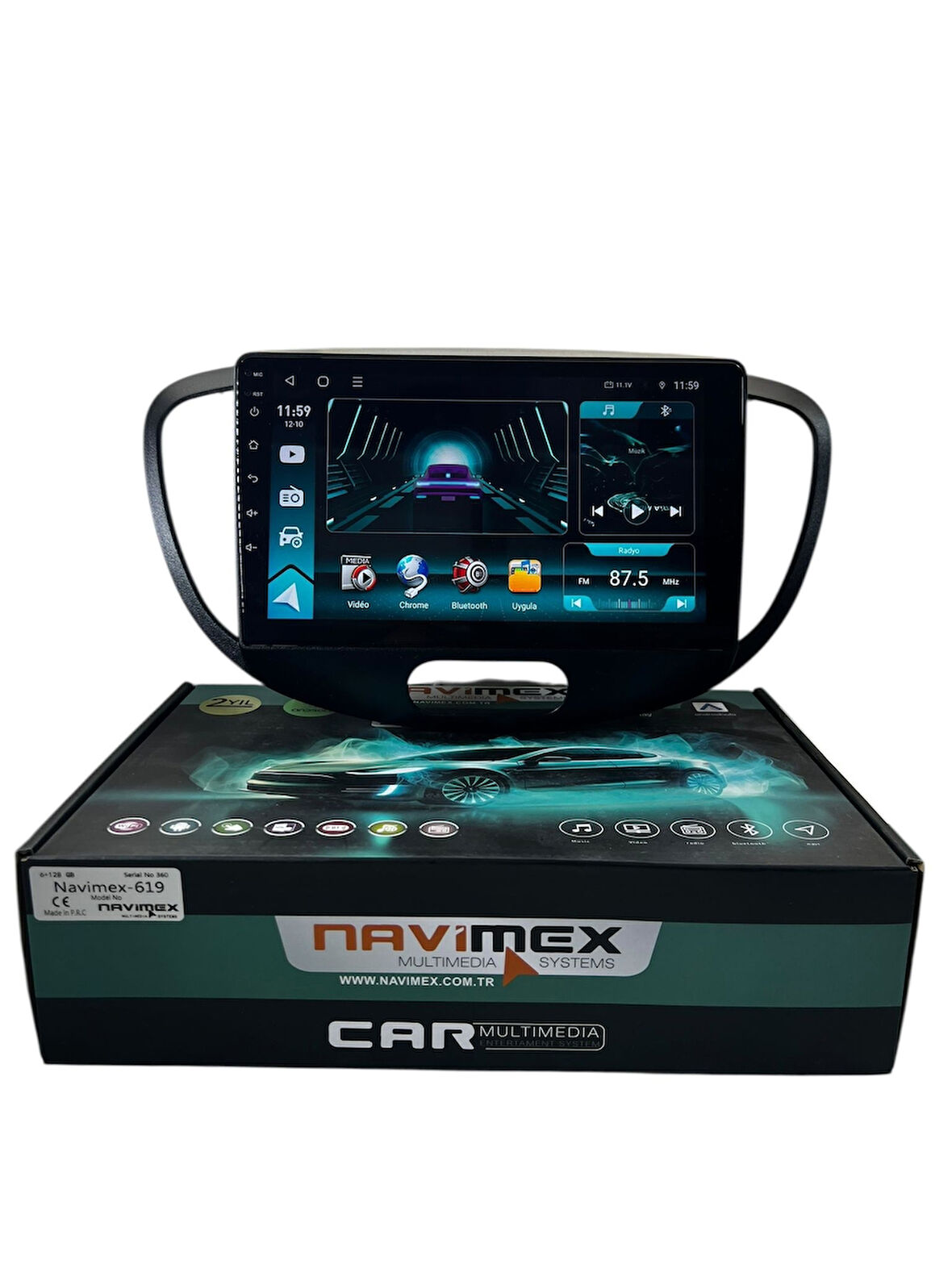 Hyundai i10 2010-2013 NAVİMEX 6-128 (FANLI) PROFESYONEL OEM MULTİMEDİA