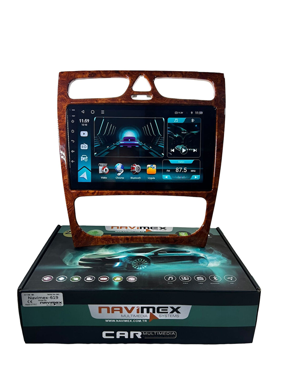 Mercedes C Class 2002-2004 NAVİMEX 6-128 (FANLI) PROFESYONEL OEM MULTİMEDİA