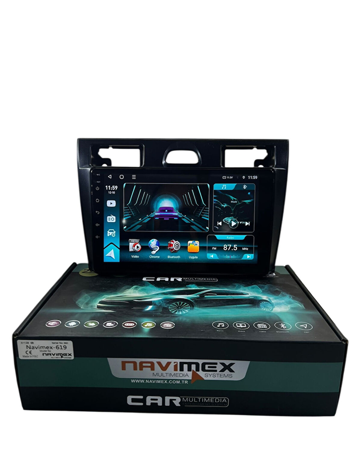 Ford Fiesta 2006-2012 NAVİMEX 6-128 (FANLI) PROFESYONEL OEM MULTİMEDİA