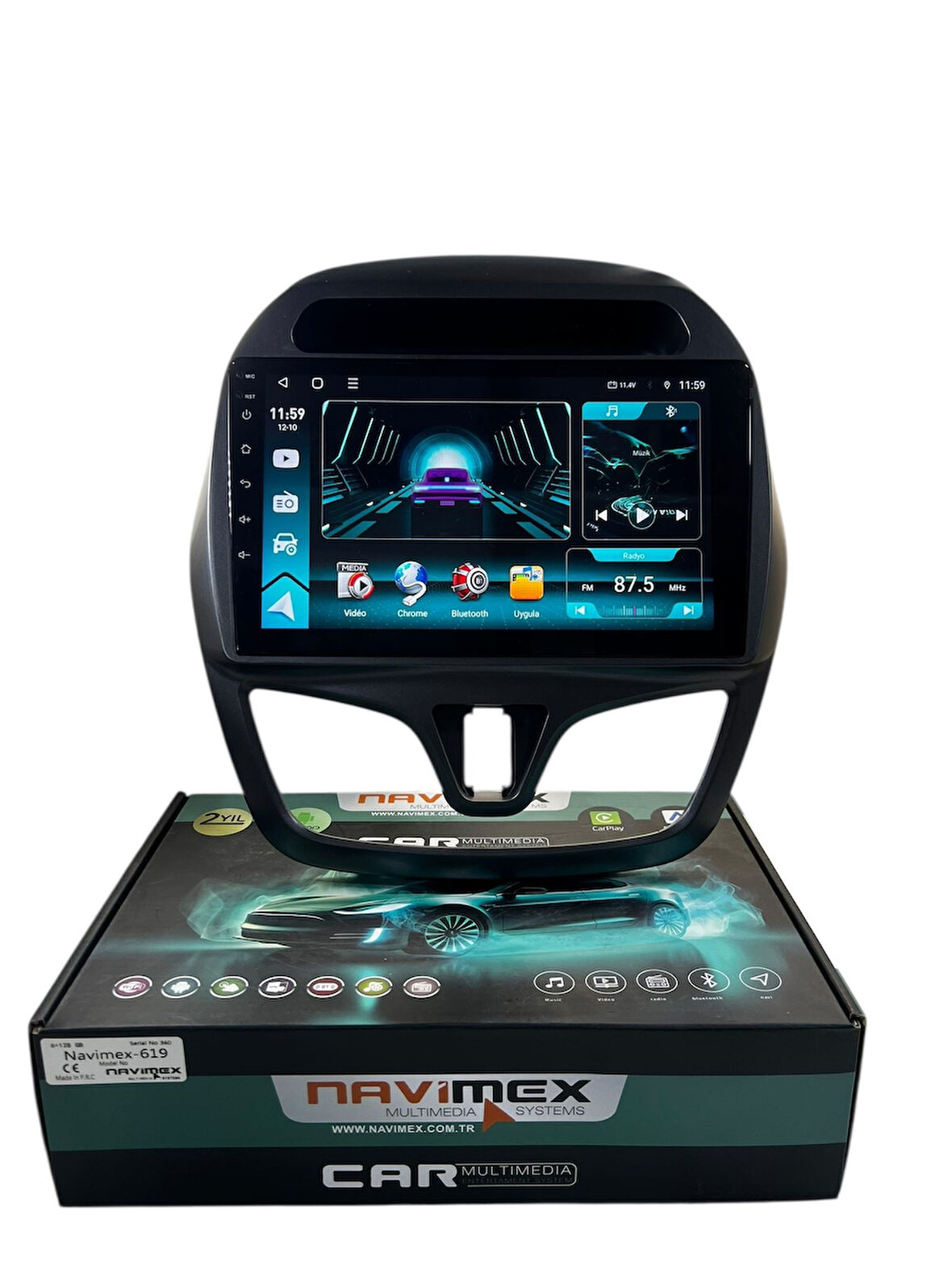 Chevrolet Spark 2015 NAVİMEX 6-128 (FANLI) PROFESYONEL OEM MULTİMEDİA