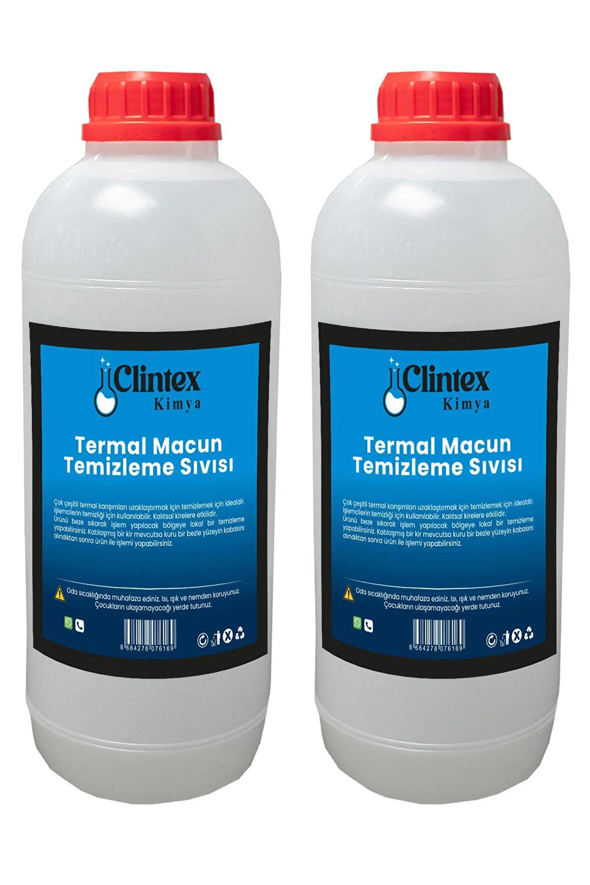 Clintex Kimya Termal Macun Temizleme Sıvısı 2x1 Lt