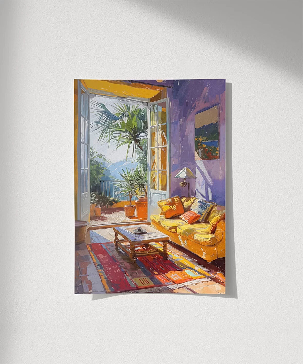 Çerçevesiz Poster Akdeniz İç Mekânları