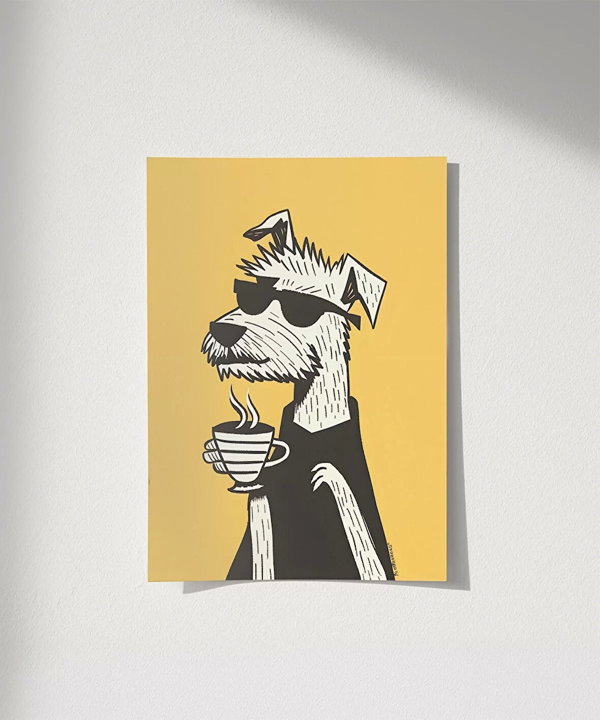 Çerçevesiz Poster Kahveli Karakterleri