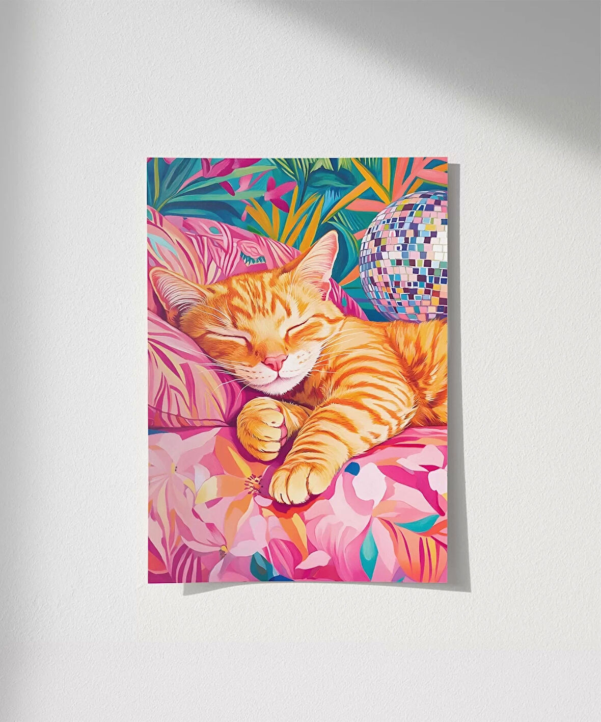 Çerçevesiz Poster Palmiyeler Altında Şekerleme