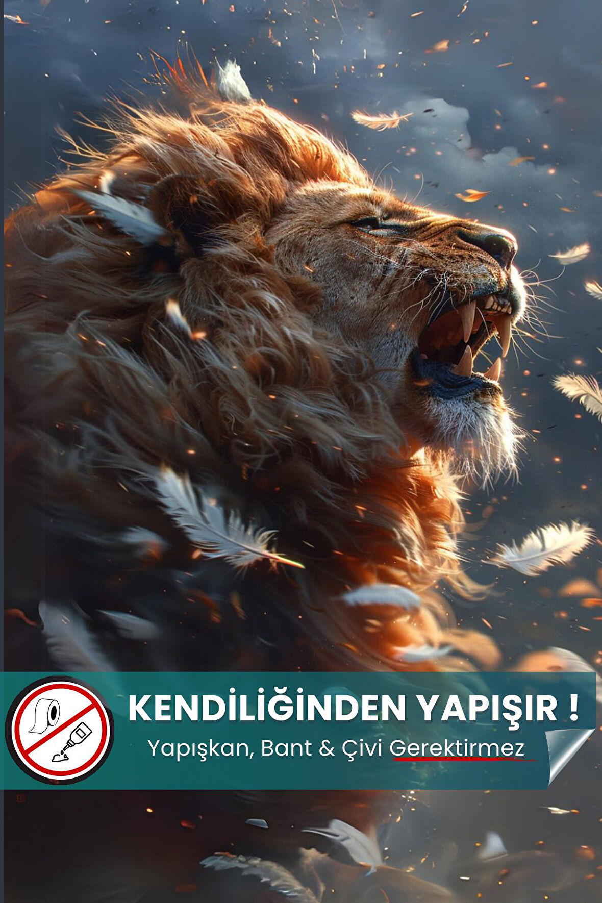 Galatasaray Poster, Premium Baskı Poster, Aslan Duvar Posteri, Galatasaray Hediyelik Ürün Önerisi