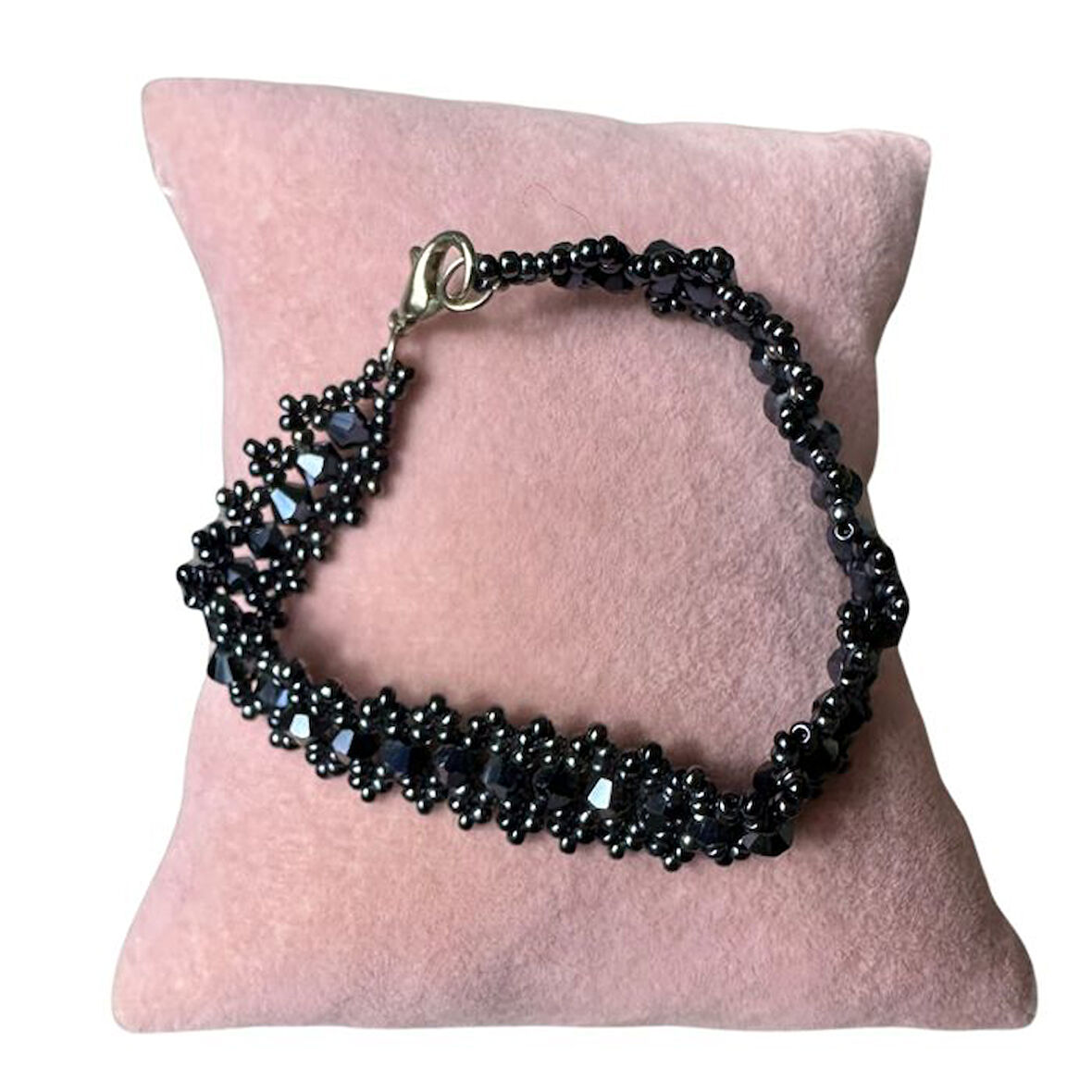 Uretti - Özlem 9422 0540 El Yapımı Kristal Boncuk Bileklik / Lacivert