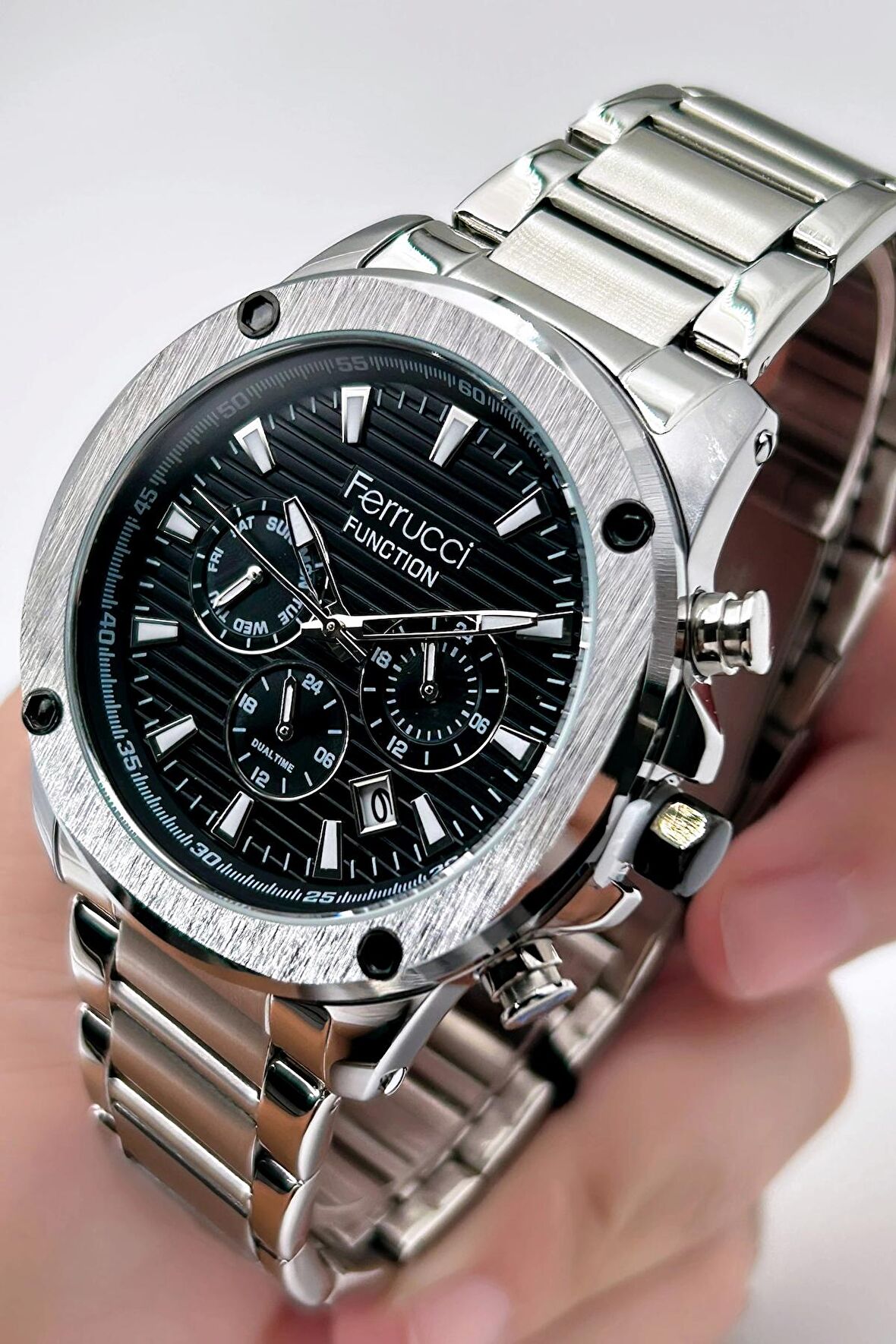 Ferrucci Function FCF03221FM.01 Çelik Kordon Erkek Kol Saati