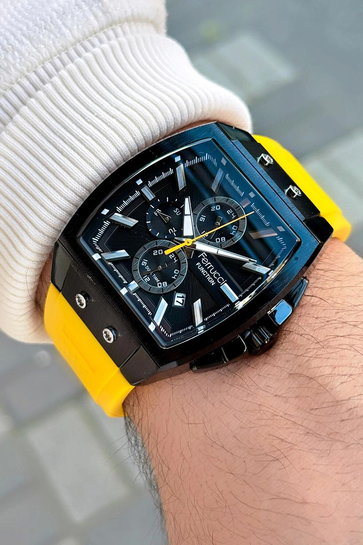 Ferrucci Function FCF03297FS.06 Silikon Kordon Erkek Kol Saati