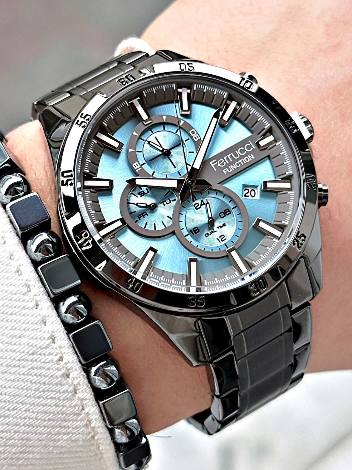 Ferrucci Function FCF13831M.05 Çelik Kordon Erkek Kol Saati
