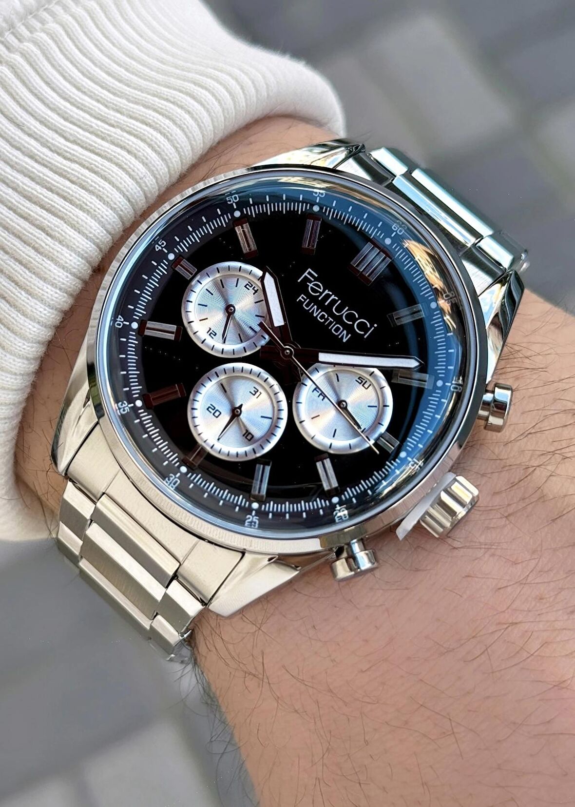 Ferrucci Function FCF.03299FM.01 Çelik Kordon Erkek Kol Saati