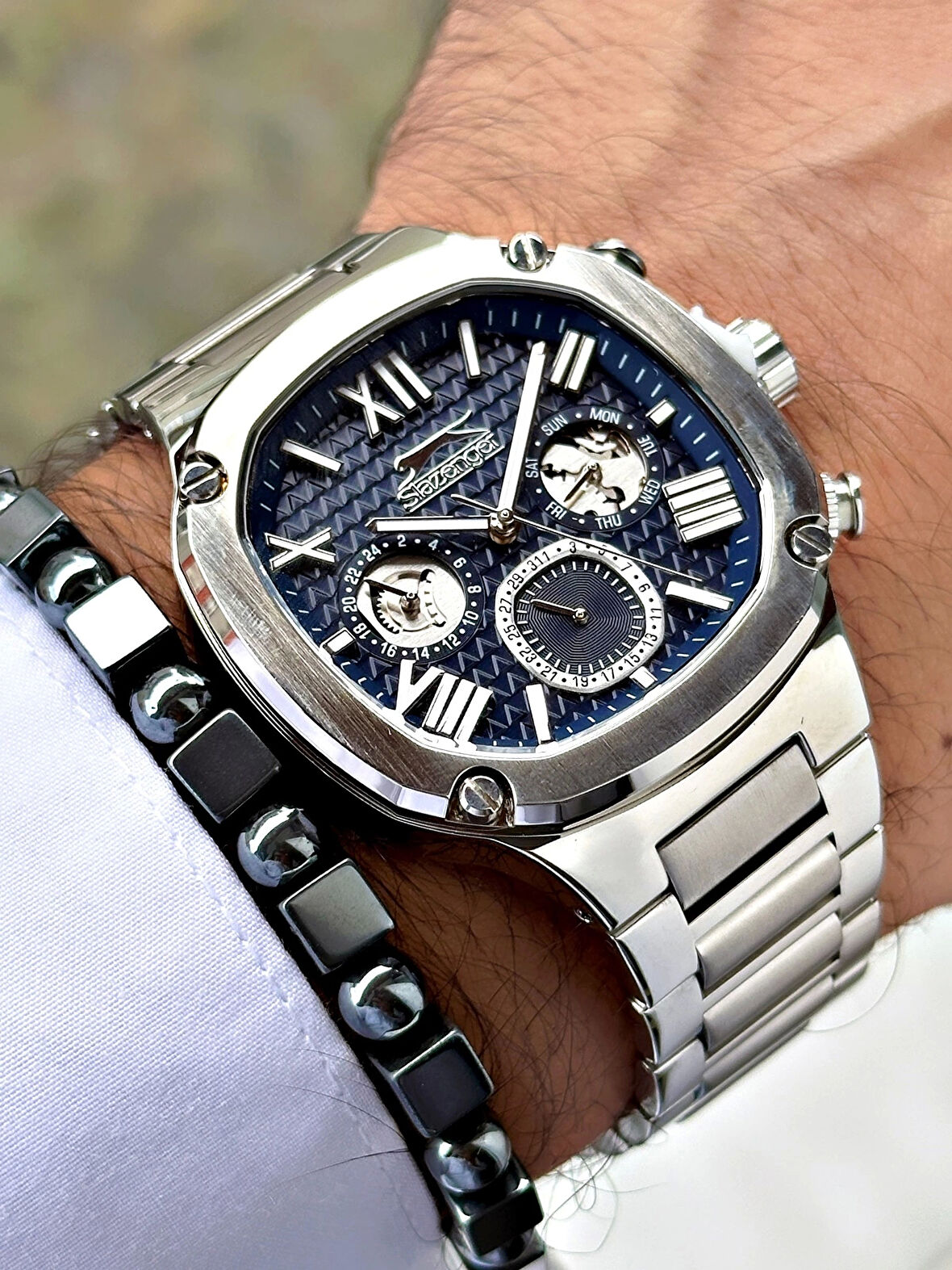 Slazenger SL.9.2320.2.02 Çelik Kordon Erkek Kol Saati