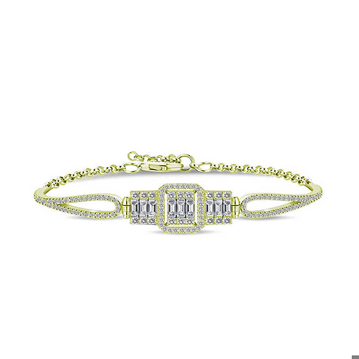 Himarry ​925 Ayar Gümüş Gold Baget Bileklik