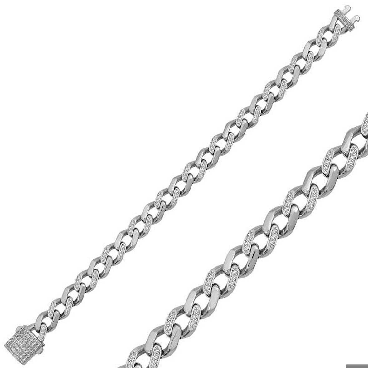 Himarry 925 Ayar Gümüş Unisex Taşlı Gurmet Bileklik