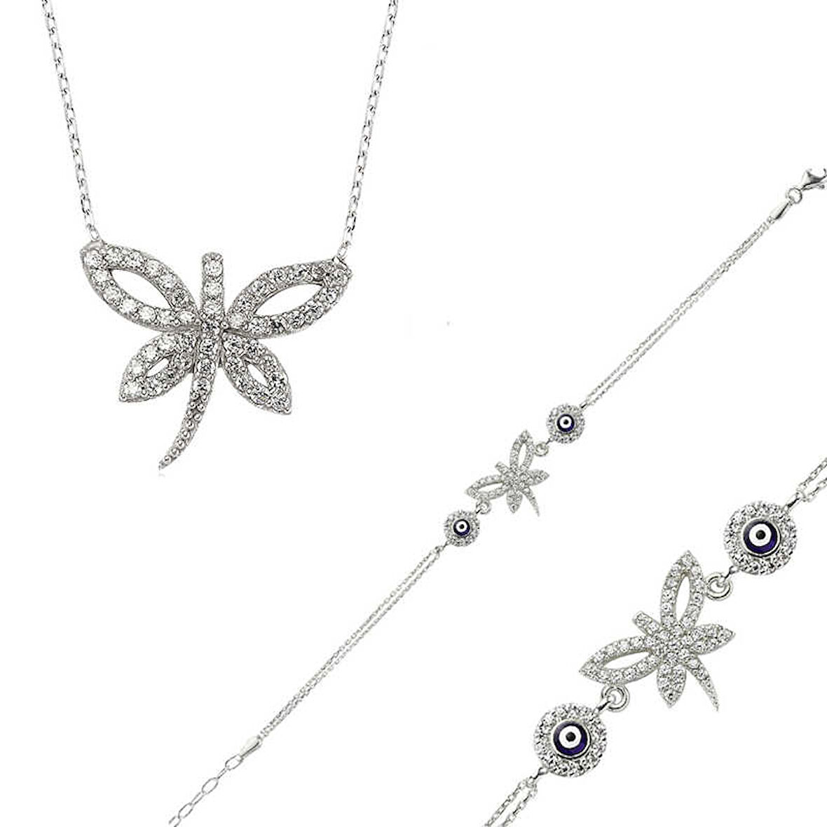 Himarry 925 Ayar Gümüş Yusufçuk Set