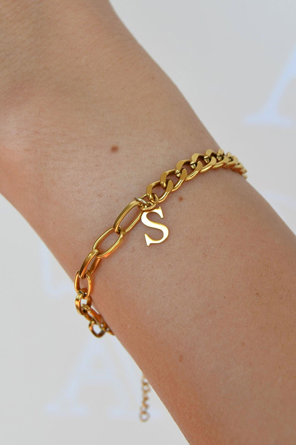 Harfli Çelik Çocuk Bileklik Harfli Çocuk Bileklik