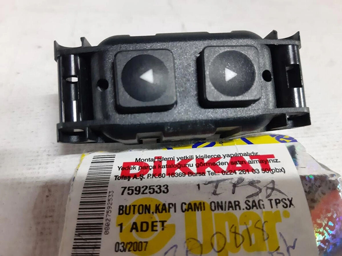 Orjinal Opar Fiat Lancıa TEMPRA TİPO ön sağ ve arka sağ sol cam düğmesi anahtarı buton 7592533 