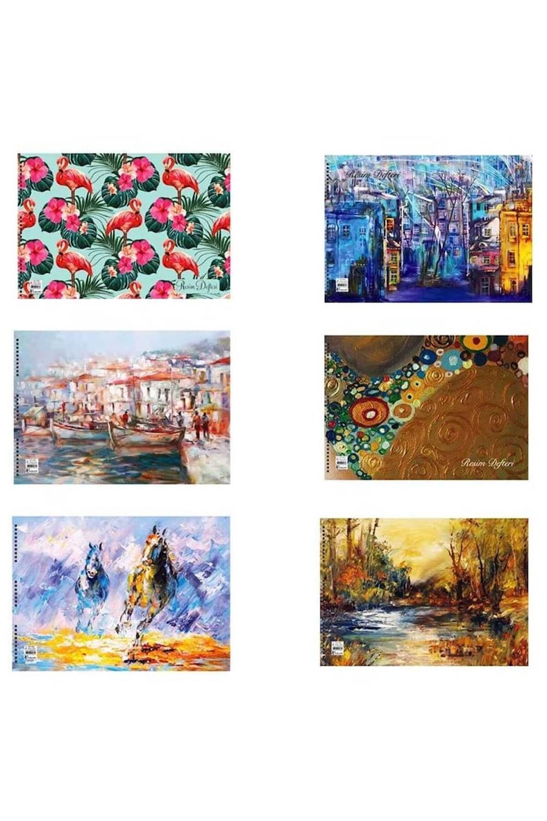 Keskin Color Spiralli Resim Defteri Basic 35X50Cm 15 Yaprak 304215-99 (Karışık Renk 1 Adet)