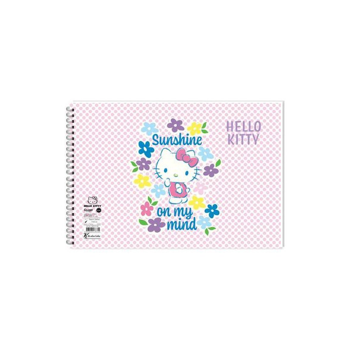 Keskin Color Hello Kitty Resim Defteri Spiralli 17X25Cm 15 Yaprak 300115-08 (Karışık Renk 1 Adet)