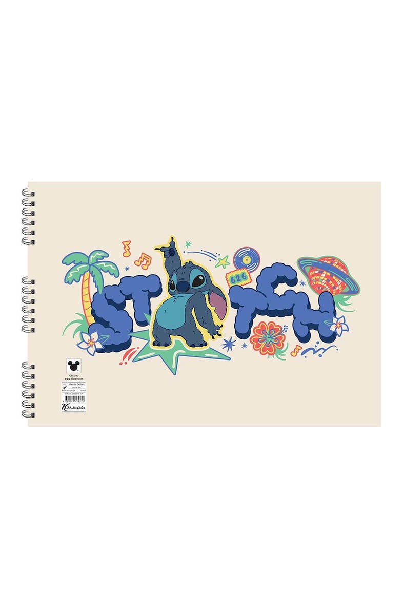 Keskin Color Lilo&Stitch Spiralli Resim Defteri 17X25Cm 15 Yaprak 300115-14 (Karışık Renk 1 Adet)