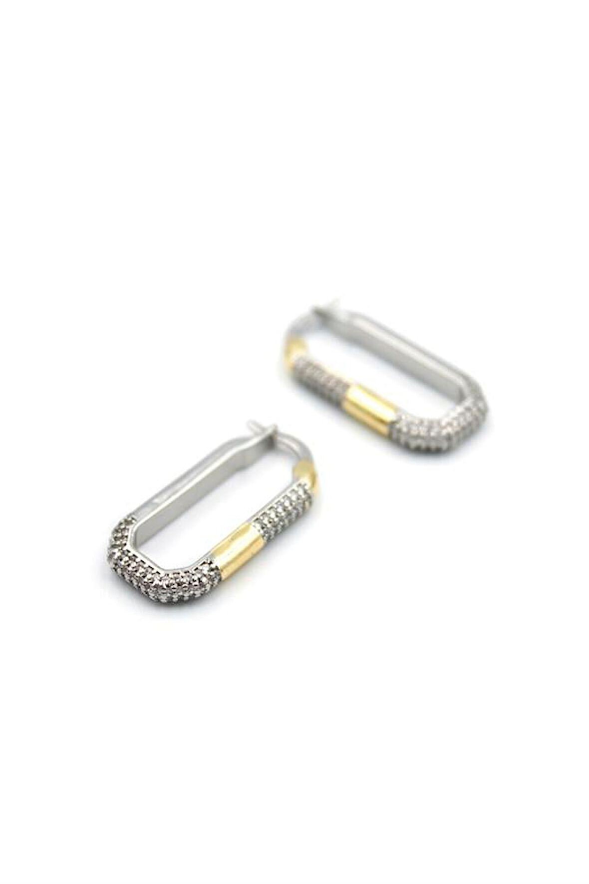 Taşlı Küpe - Gümüş