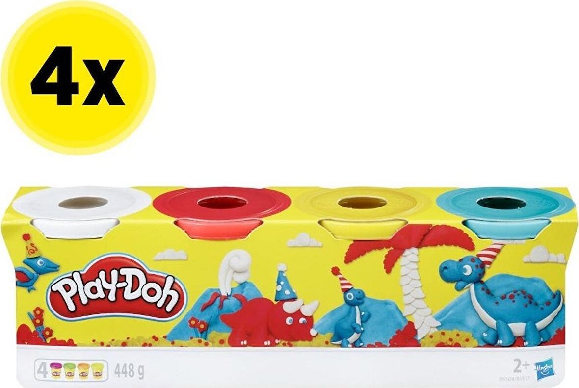 Hasbro Play-Doh 4'lü Hamur - 4 Adet