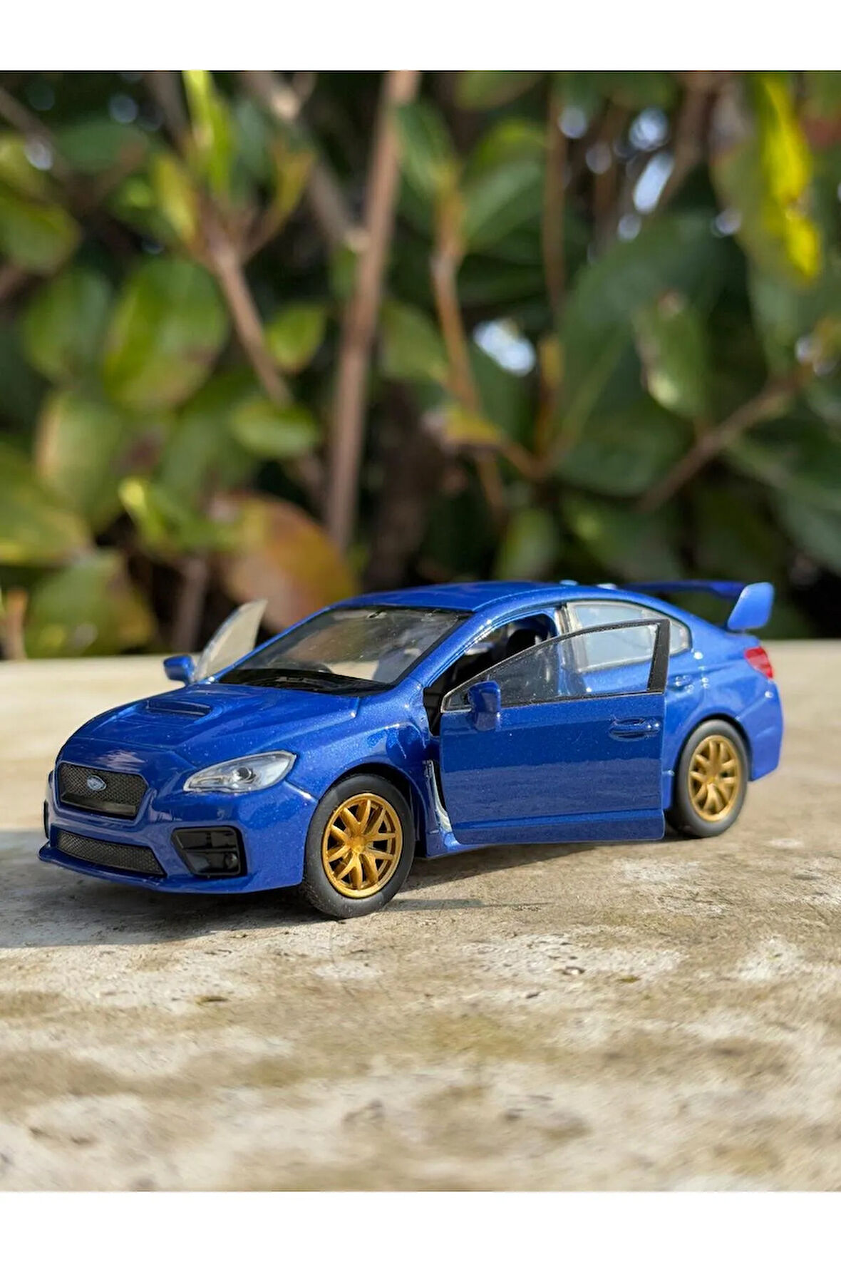 Subaru İmpreza Koleksiyon Metal Araba 12cm Lüks Araba Lacivert Oyuncak Araba Model Araba