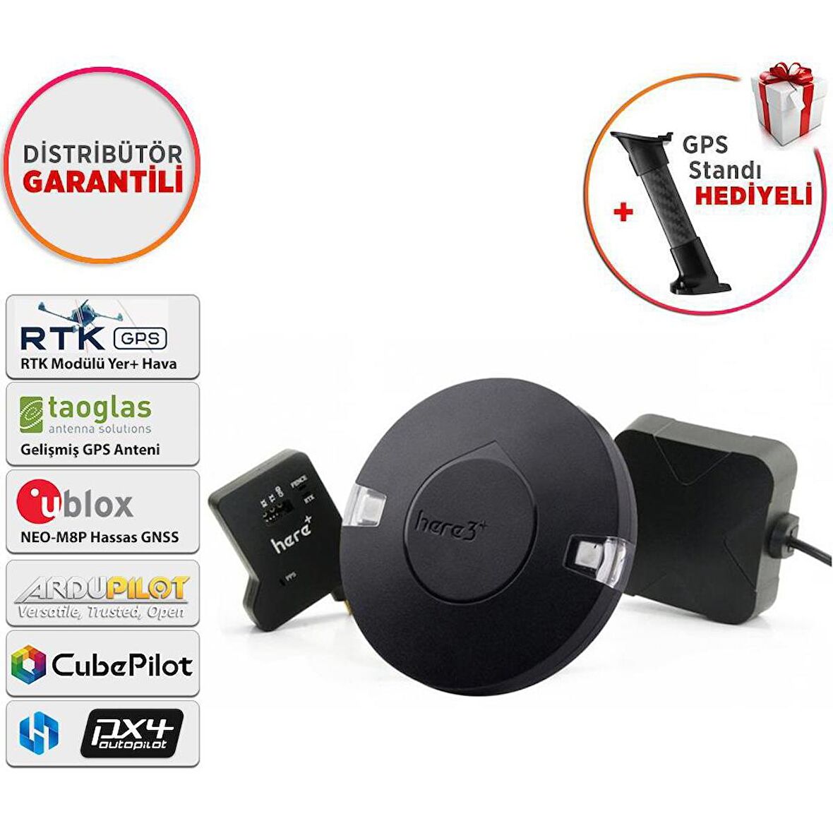 CubePilot ProfiCNC HEX Pixhawk Base Here+ Module RTK GNSS HEX Set & HERE3+ CAN GPS / GNSS WITH M8P Combo ( Distribütör Garantili )