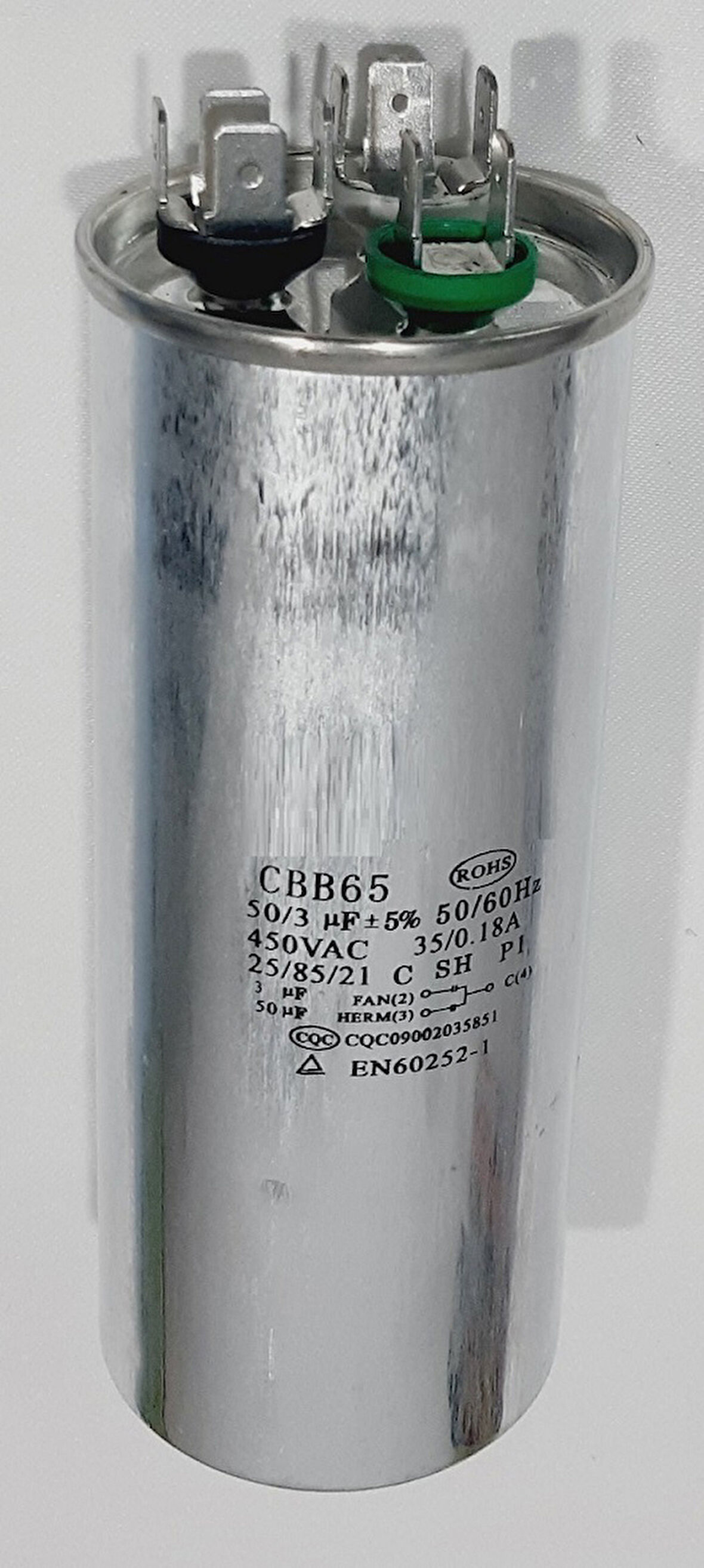 50+3 uF KLİMA KAPASİTÖR , 50+3 mF 450 V AC KLİMA KONDANSATÖRÜ