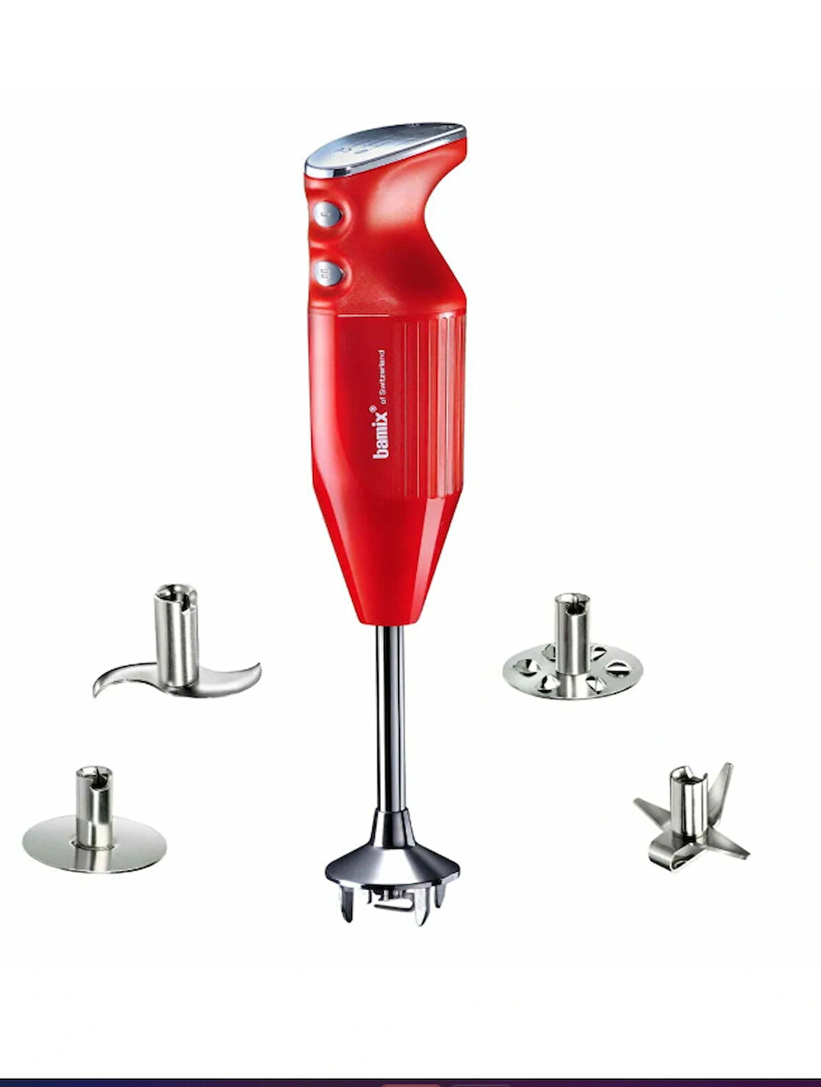 BAMİX M350, MAXX EL BLENDERİ ÖMÜR BOYU MOTOR GARANTİLİ 350W,4 BIÇAKLI-KIRMIZI