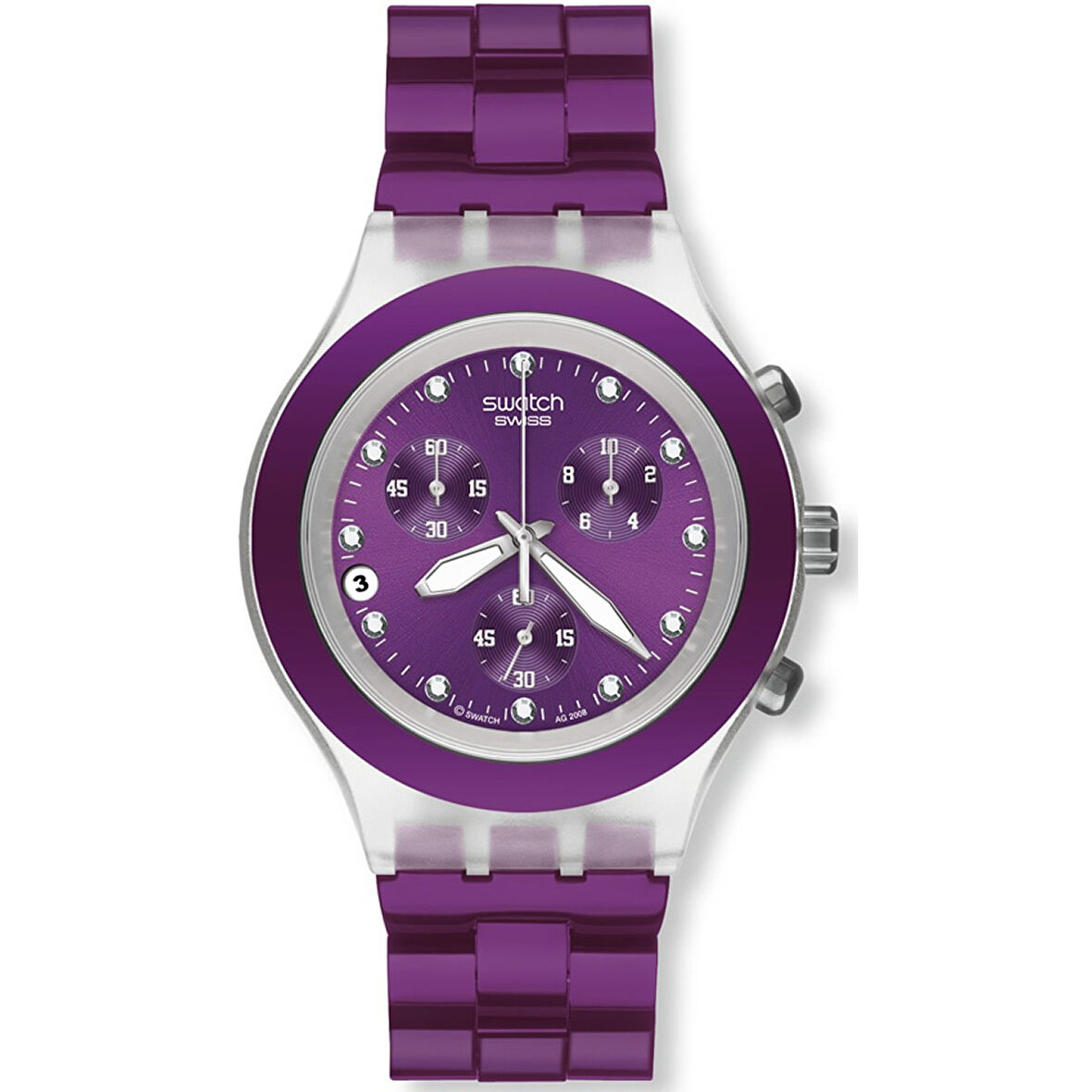 Swatch FULL BLOODED BLUEBERRY  SVCK4048AG Kadın Kol Saati