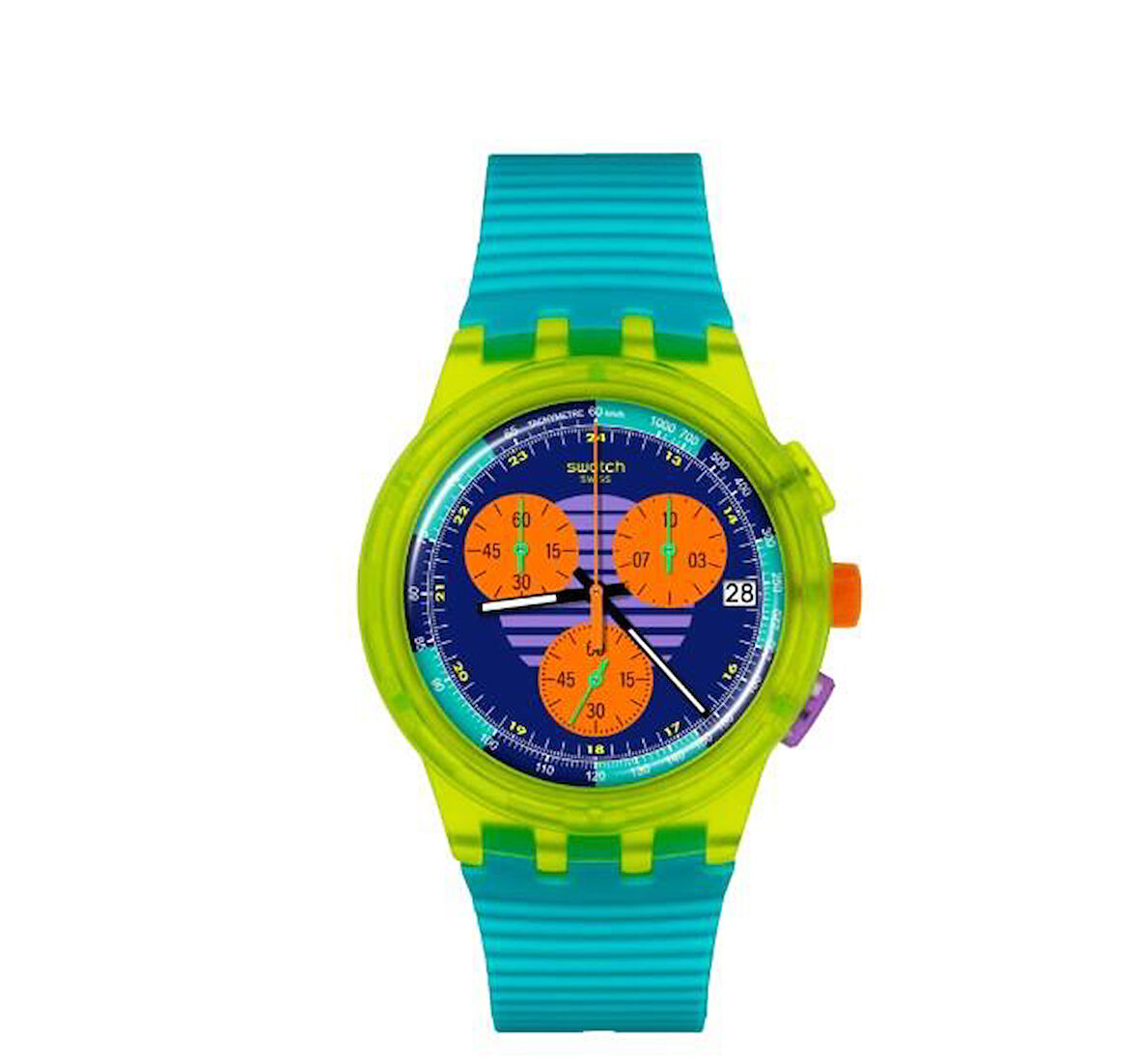 Swatch SUSJ404 Neon Wave Erkek Kol Saati