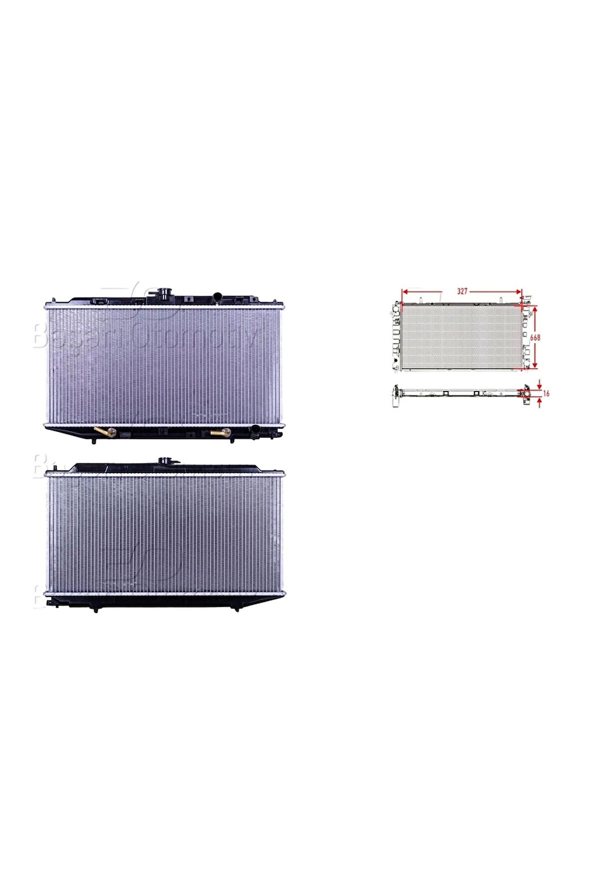 Su Radyatörü Brazing At - 19010-PM3-901 Wisco - Honda Civic 1.5. 1.6 16v 87-91 Uyumlu