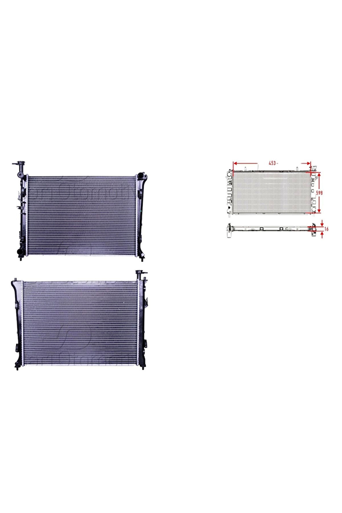 Su Radyatörü Brazing Mt 453X598X16 - 25310-1M000 Wisco - Kia Cerato 1.6 Cwt 08 Ve Sonrası Uyumlu