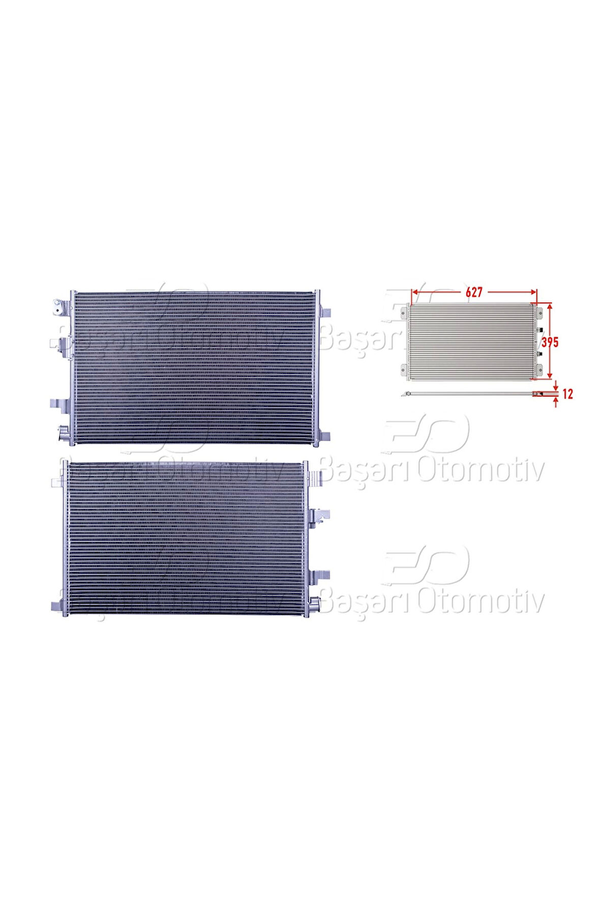 Klima Radyatörü 627X395X12 - 92100-BB50A Wisco - Nissan Qashqai 1.6dcı 10 Ve Sonrası Uyumlu