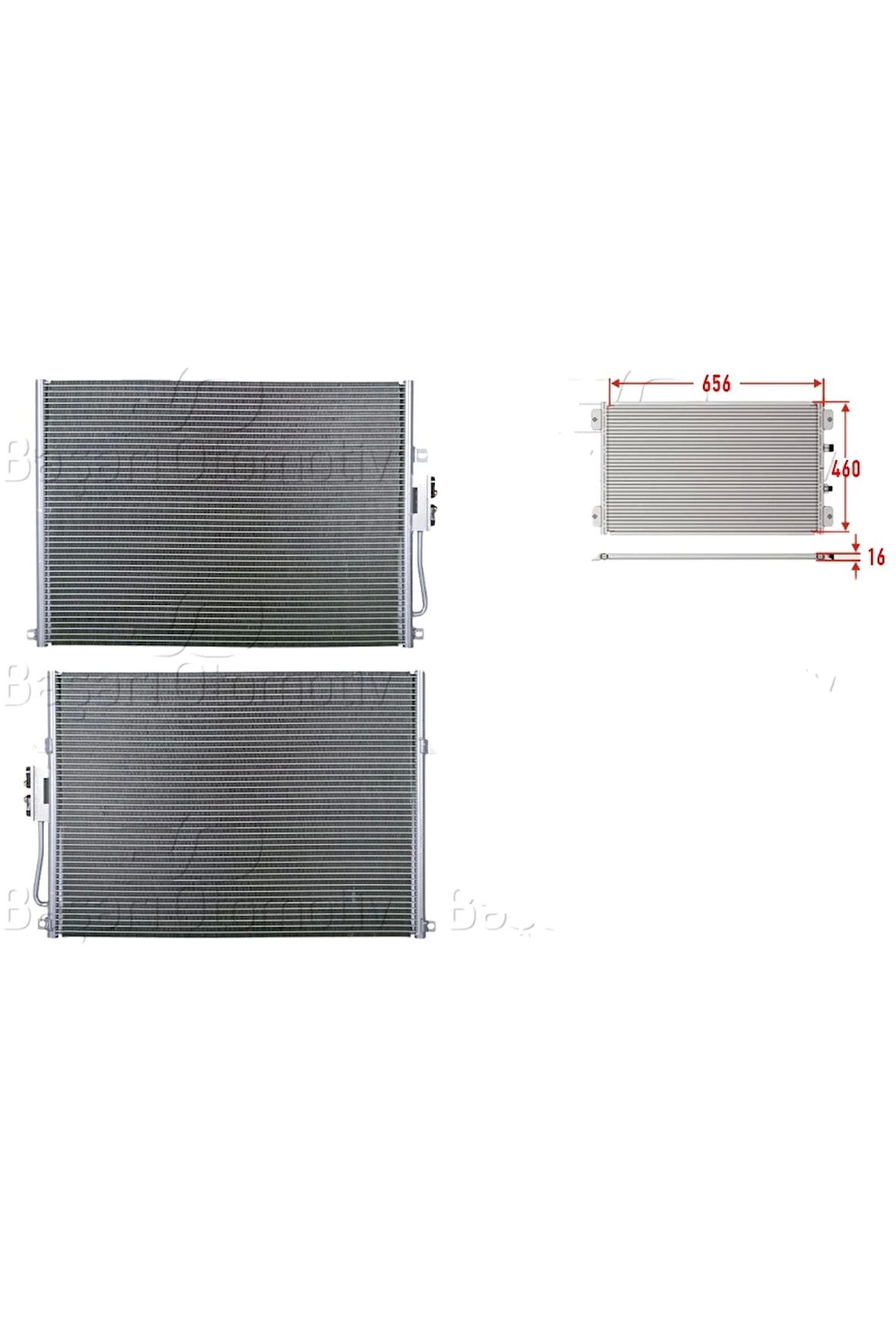Klima Radyatörü 656x460x16 – 55115918AB Wisco – Jeep Grand Cherokee 99 Uyumlu