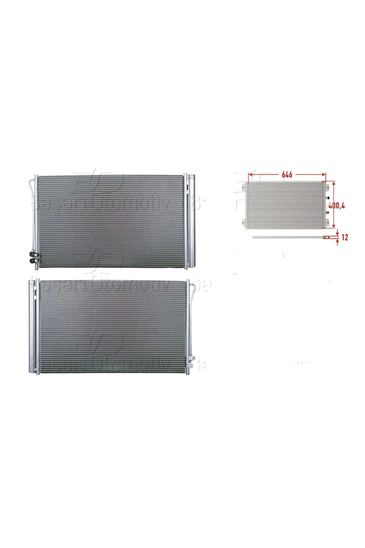 Klima Radyatörü 646x400,4x12 – 4478350070 Wisco – Mercedes Vıto 15 Ve Sonrası Uyumlu