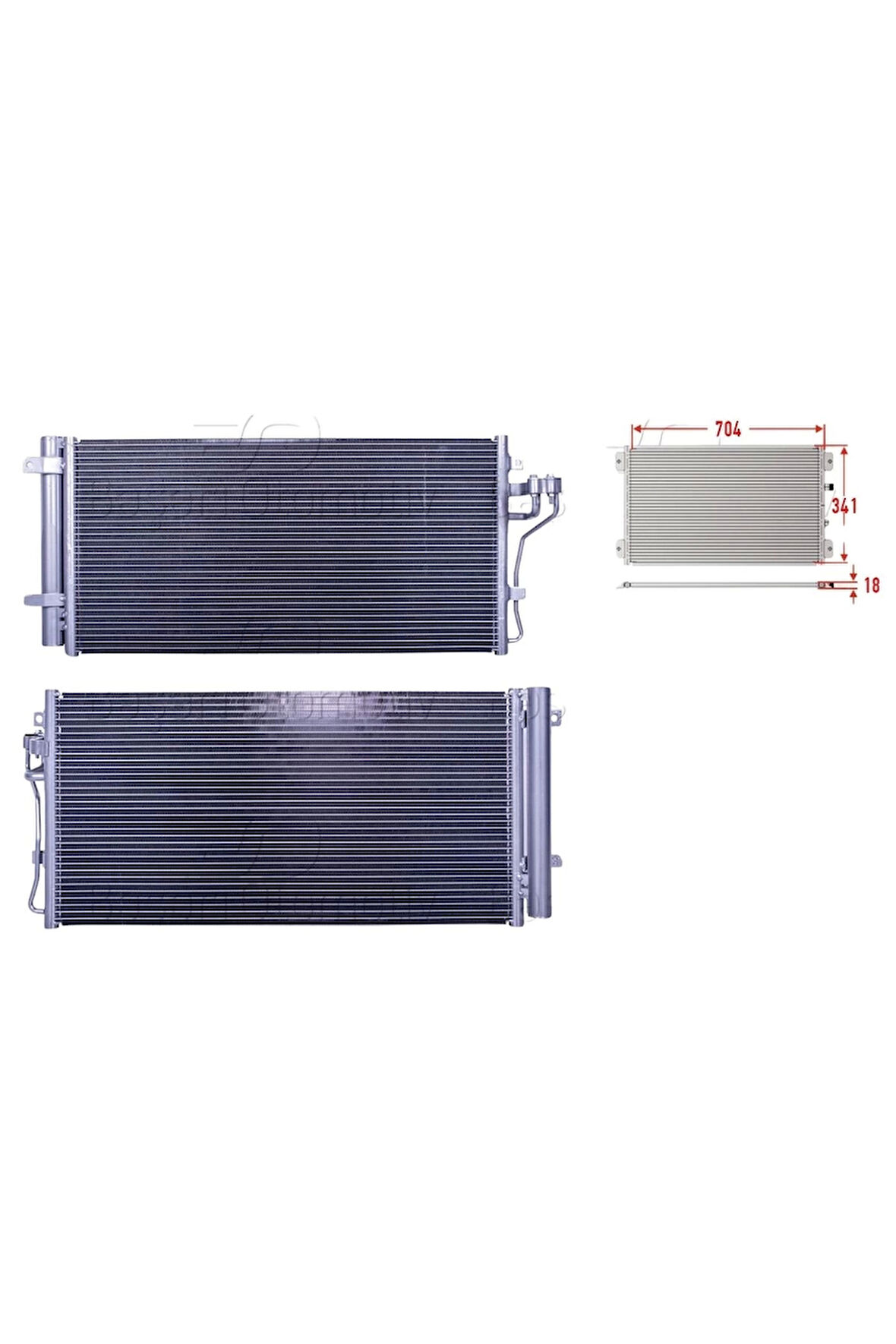 Klima Radyatörü 704X341X18 – 97606-3K780 Wisco – Hyundai Sonata Dizel 2.0 05 Ve Sonrası Uyumlu