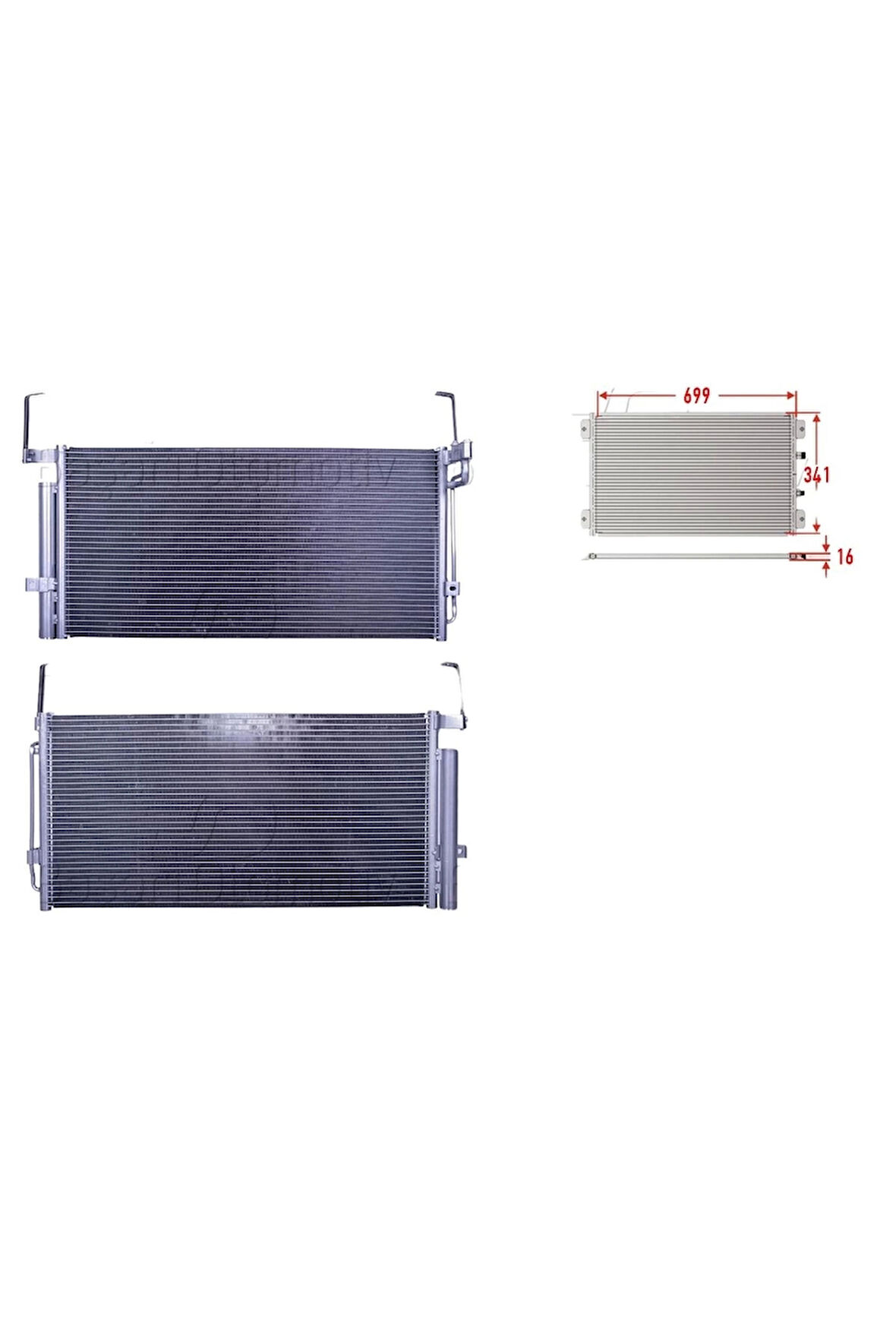 Klima Radyatörü 699X341X16 - 97606-26000 Wisco - Hyundai Santa Fe 2.0 2.4 2.7 01-06 Uyumlu