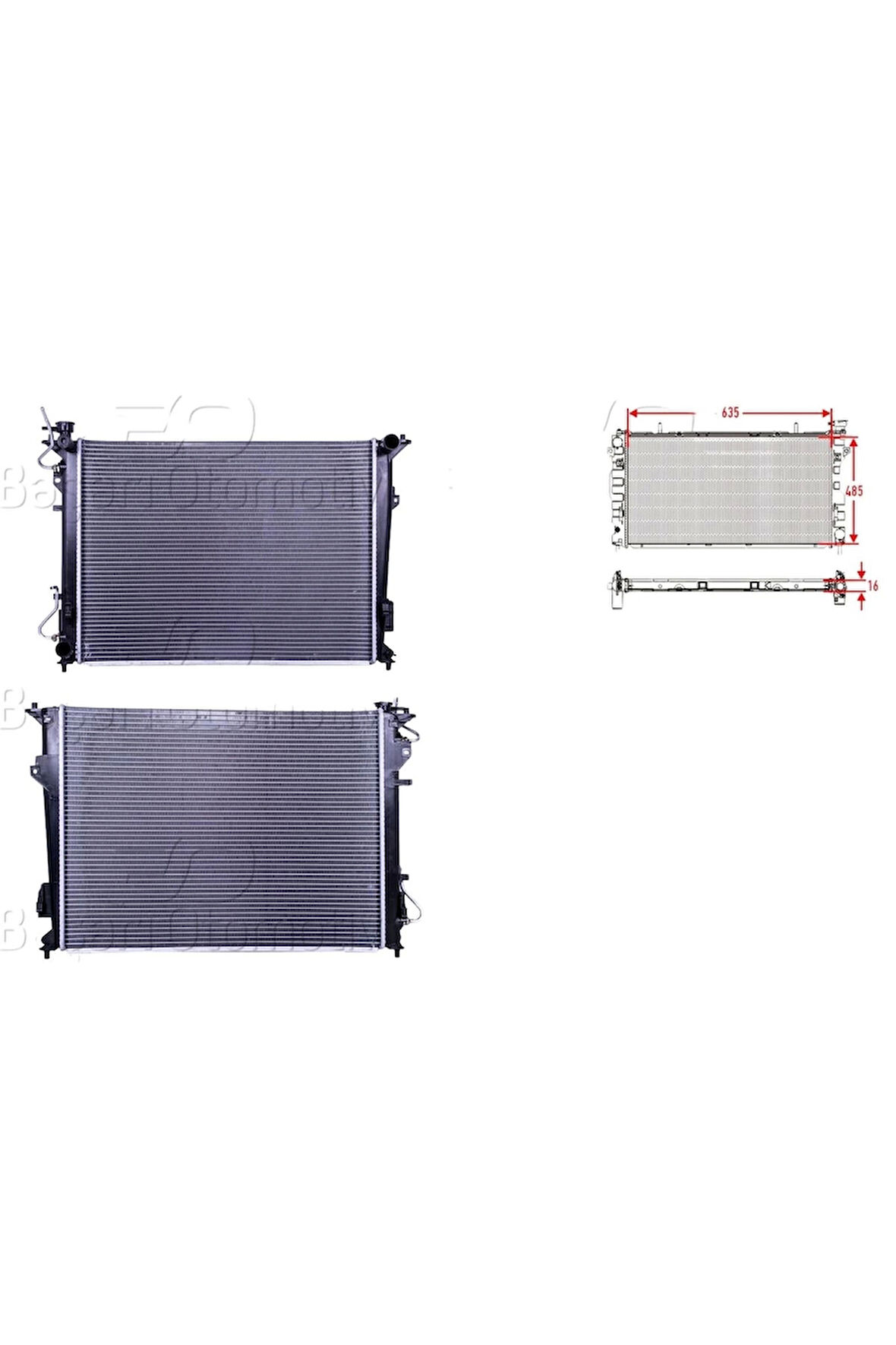 Su Radyatörü Brazing At 635X485X16 - 25310-3K240 Wisco - Hyundai Sonata 2.4 06 Ve Sonrası Uyumlu