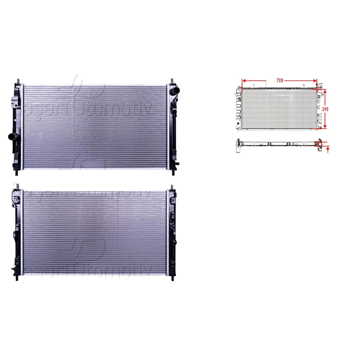 Su Radyatörü – 5191249AA Wisco – Chrysler. Jeep. Compas. Sebring. Avanger. 07 Ve Sonrası Uyumlu