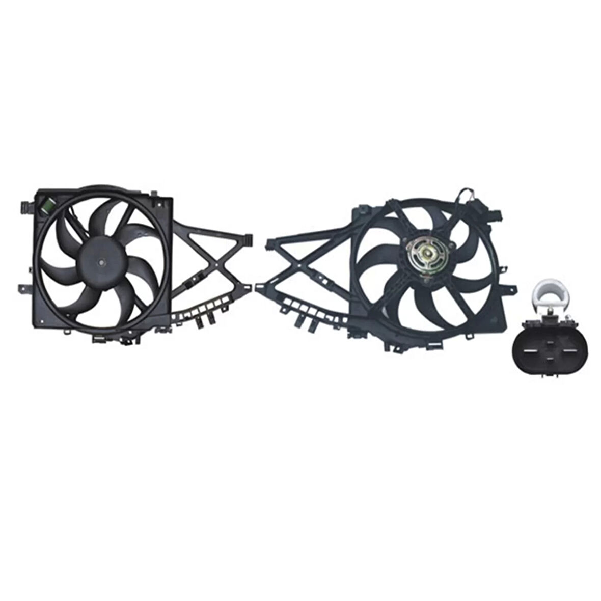 Fan Motoru Davlumbazlı (385 Mm-4 Fiş-7 Kanat) – 1341388 Wisco - Opel Corsa 04 Ve Sonrası Uyumlu