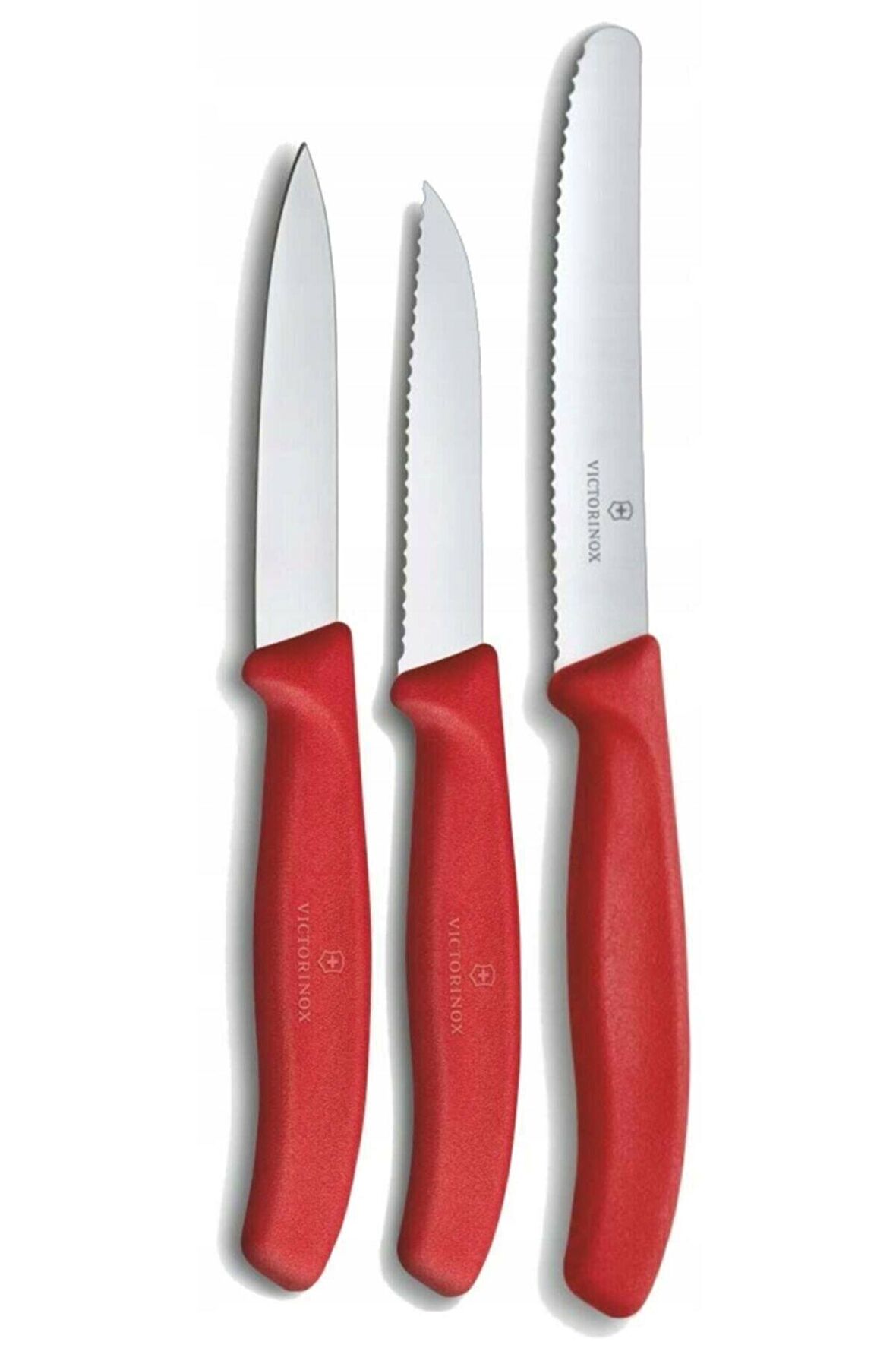 Kırmızı Soyacak Seti 3'Lü Set Victorinox