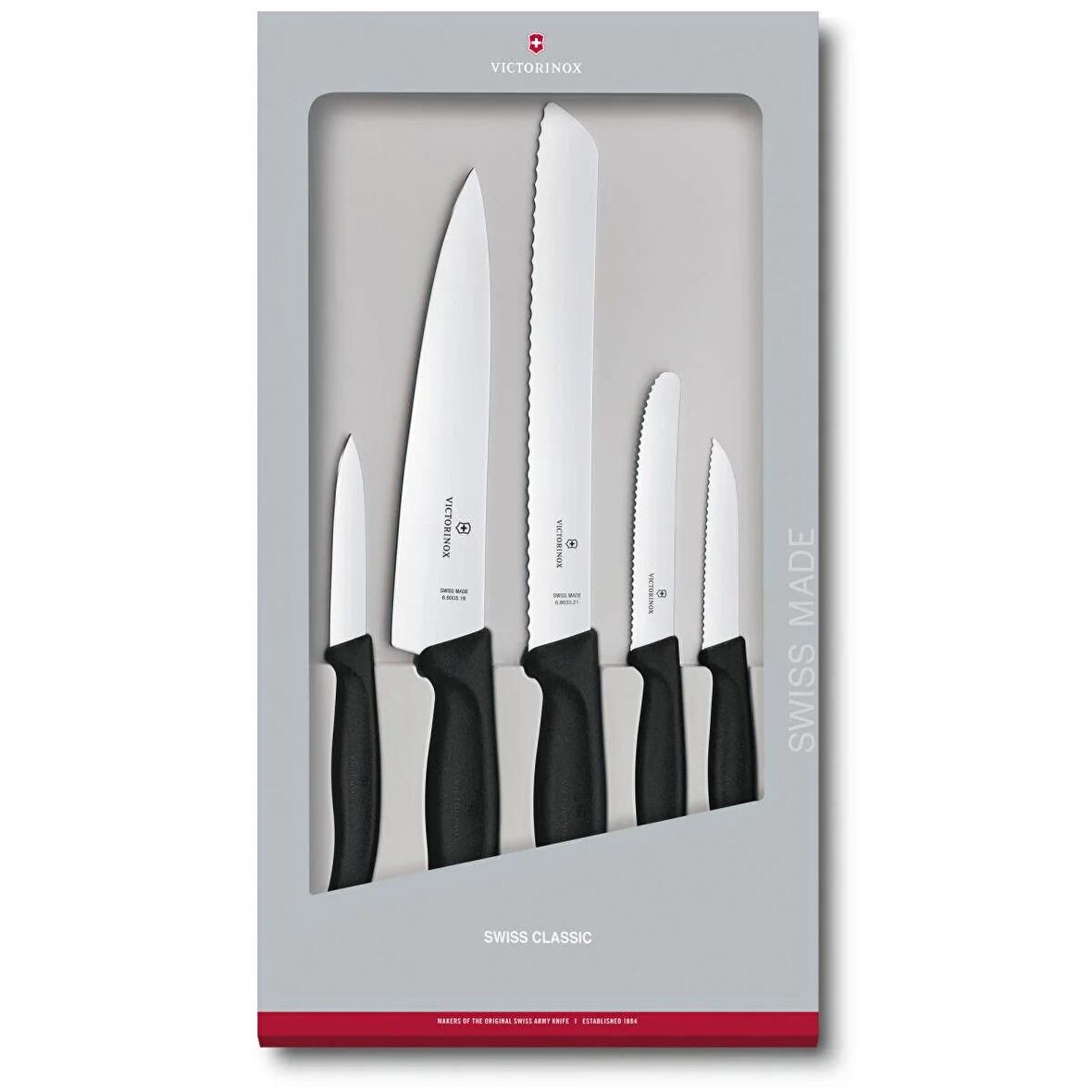 Victorinox 6.7133.5G Siyah Mutfak Seti, 5 Parça